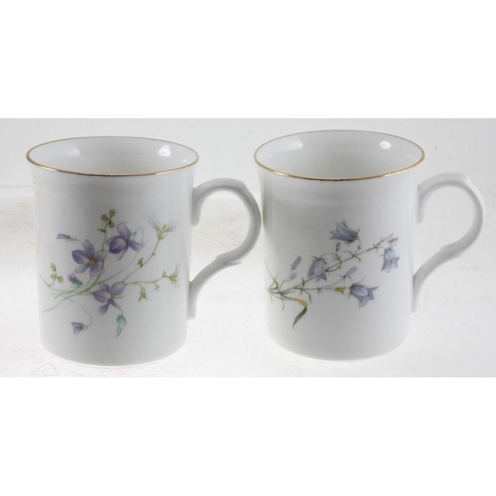 Crown Trent Bone China Cups Staffordshire England Set of 2 Cups